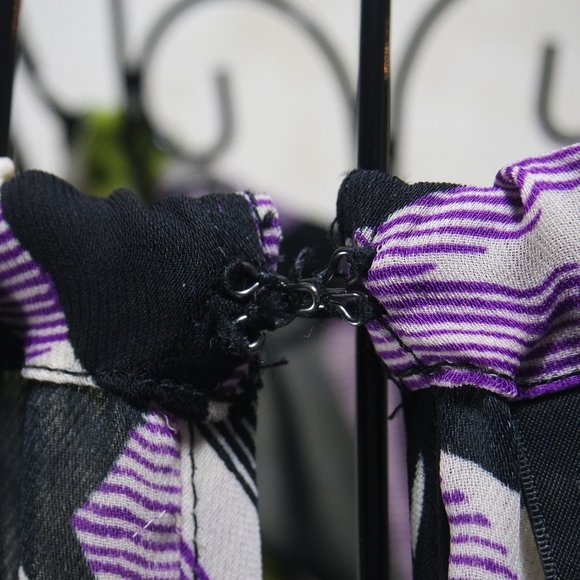 WORTHINGTON Tropical Sleeveless Semi Sheer Dressy Tank Blouse - Picture 15 of 16